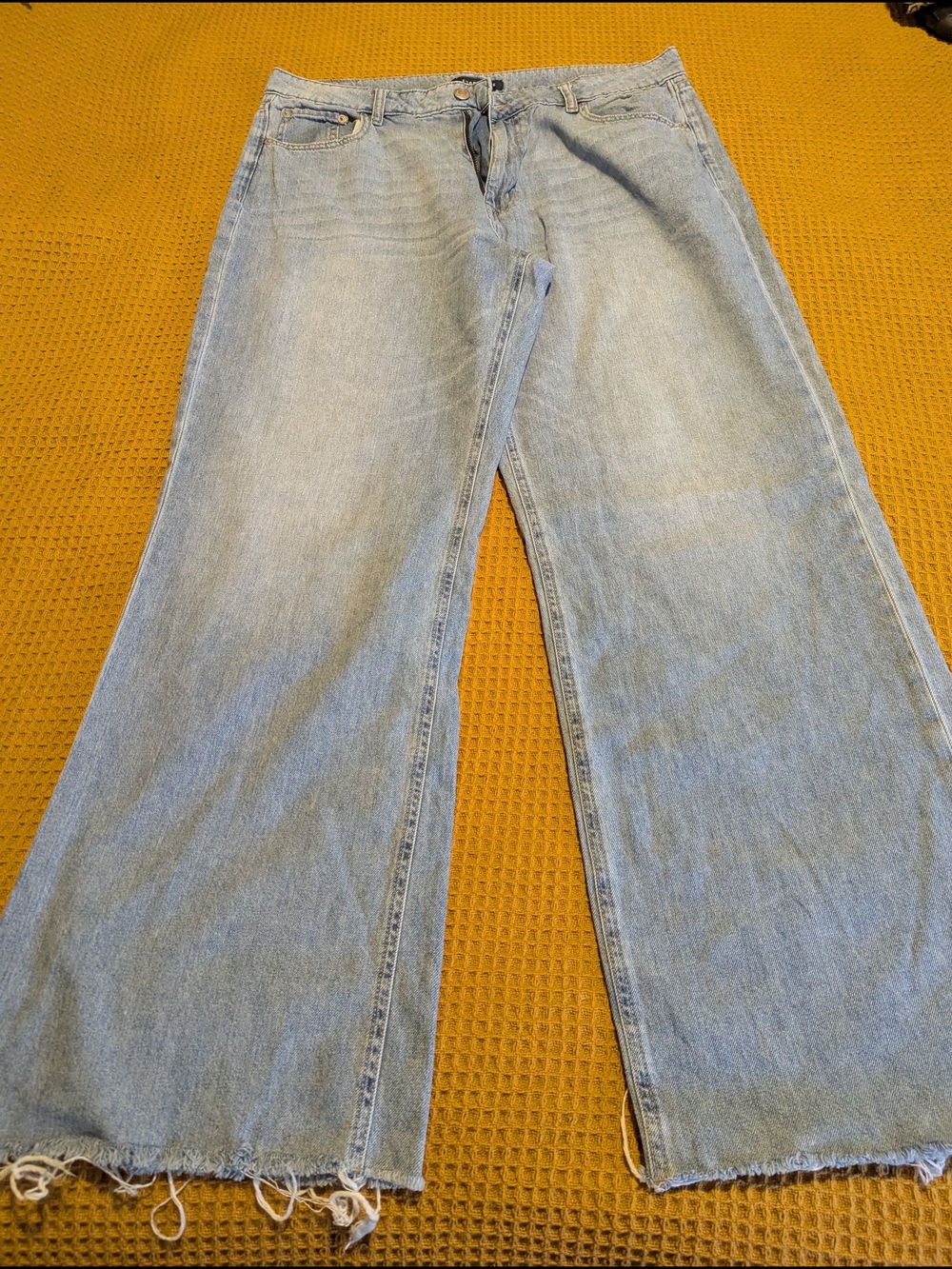 Aeropostale Light Blue Women's Wide-Leg Jeans, 16
